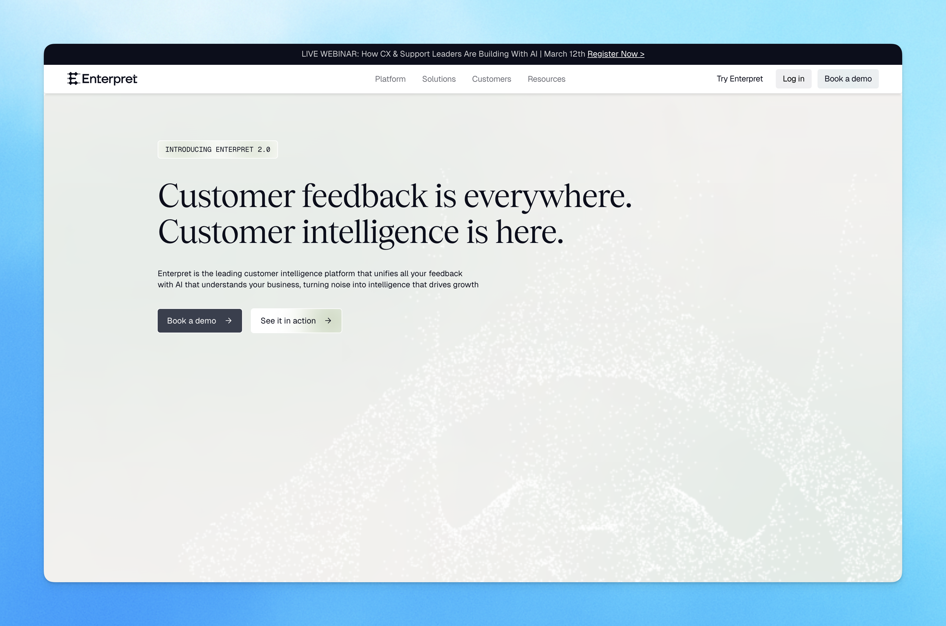 Enterpret - Feedback analytics engine