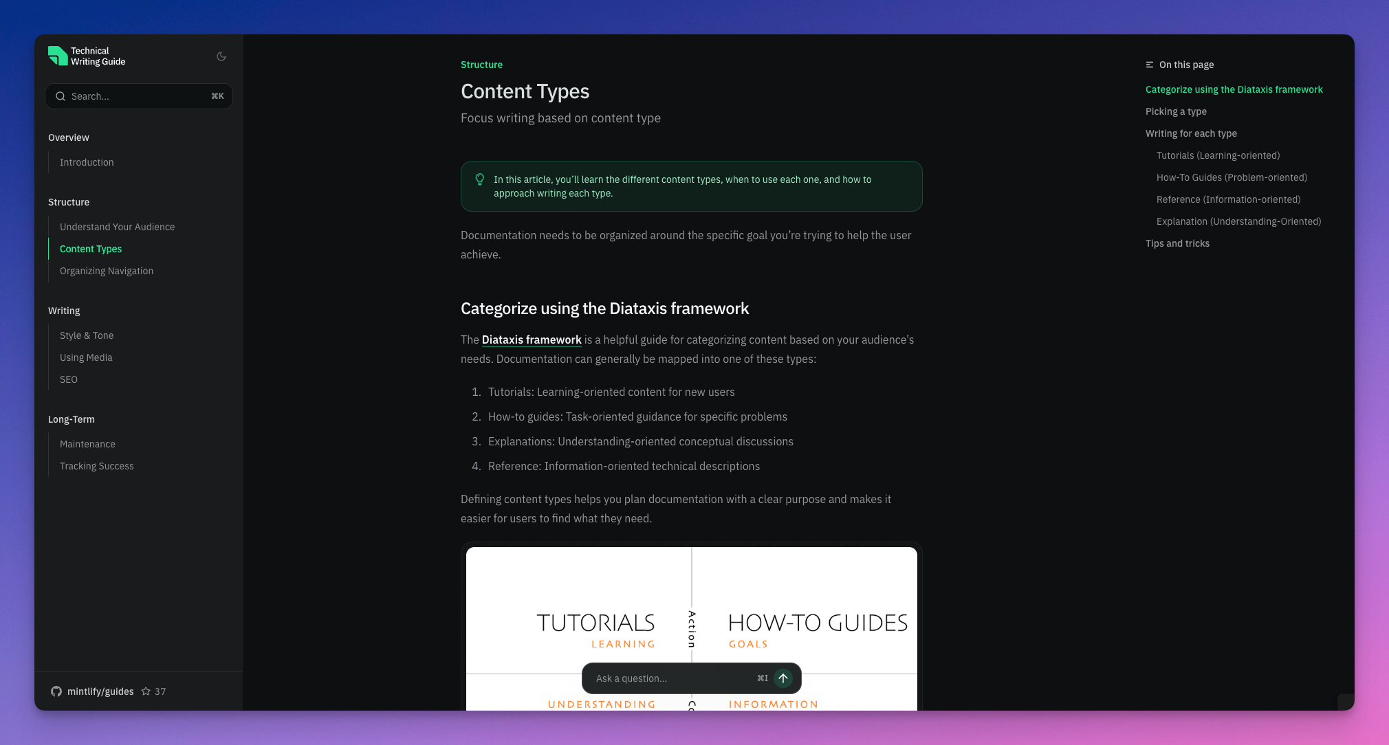 Mintlify for Free Knowledge Base