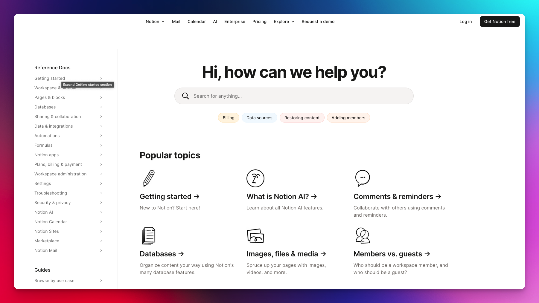 Notion for Free Knowledge Base