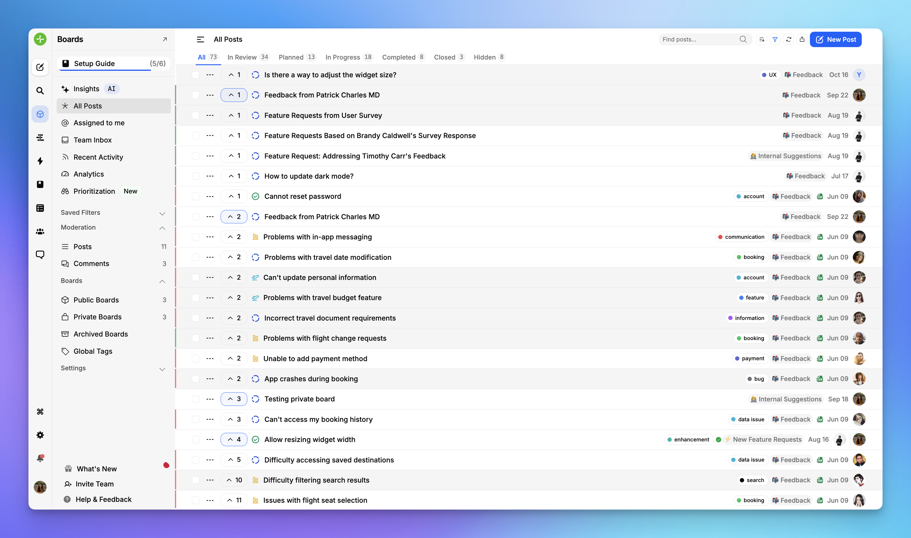 FeatureOS the best alternative of Savio for collecting feedback