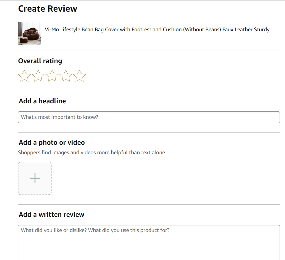 Screenshot of Amazon’s product and seller review system with rating and comment options.