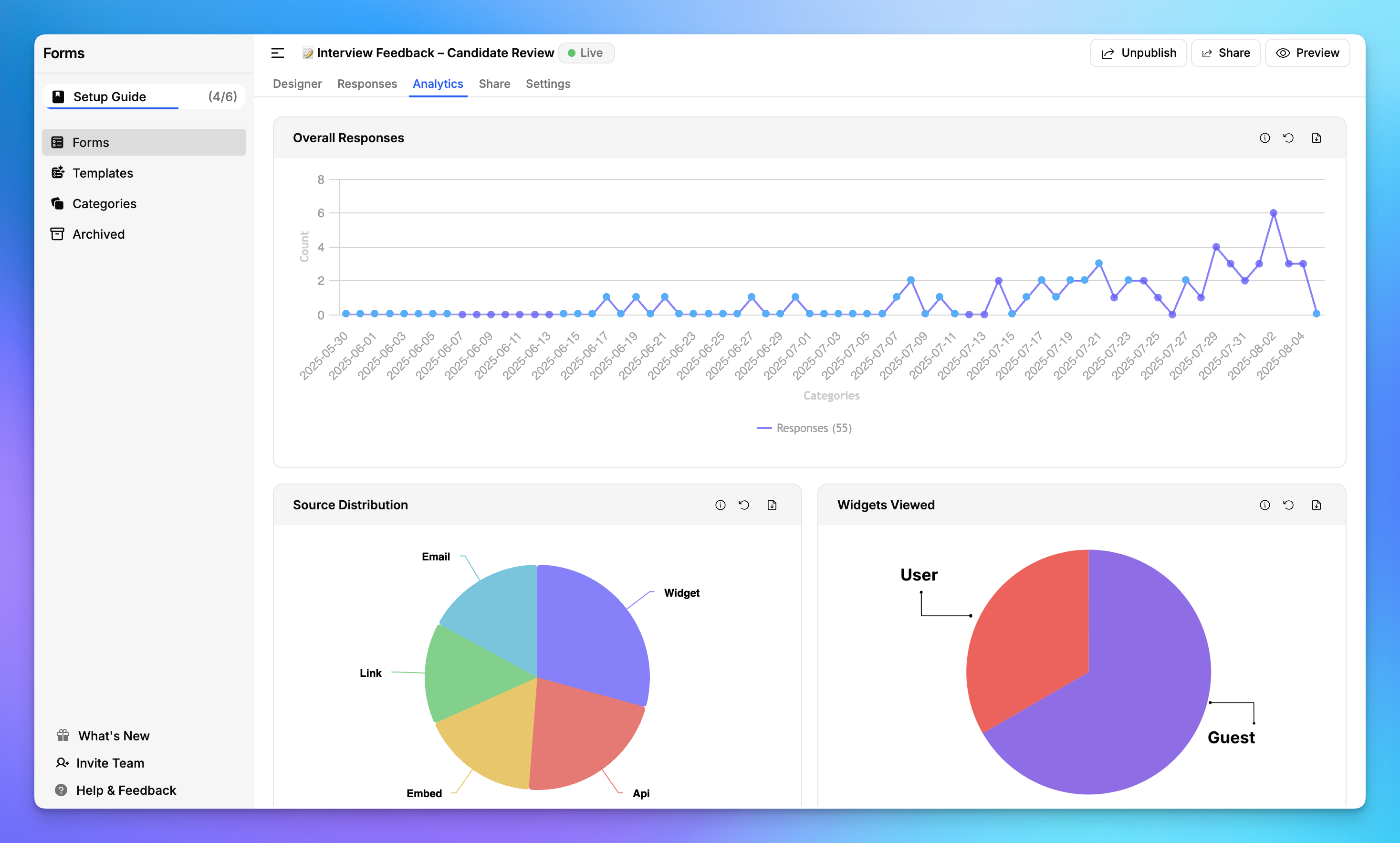 Survey Response Analytics by FeatureOS