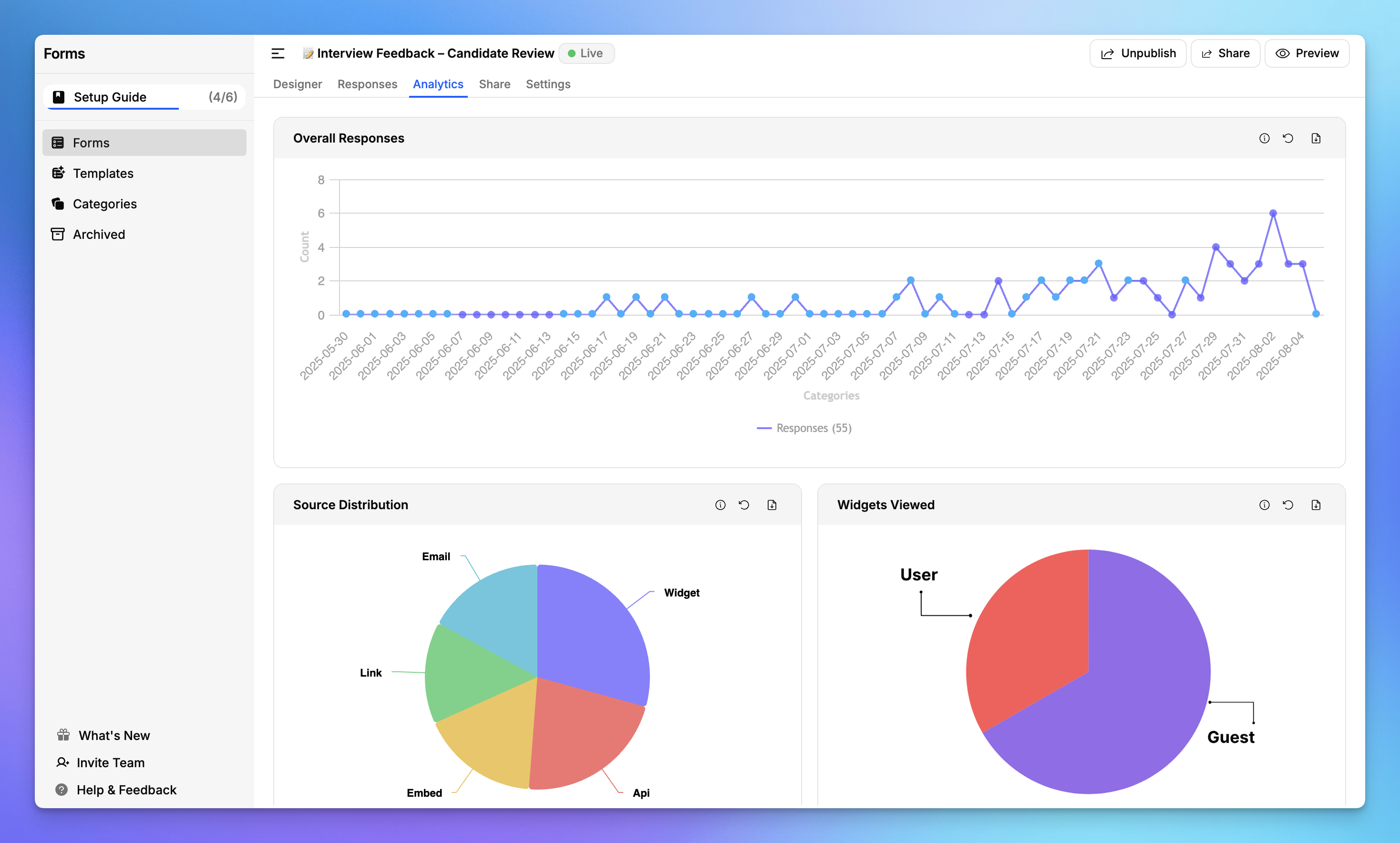 Churn Analytics using FeatureOS Forms